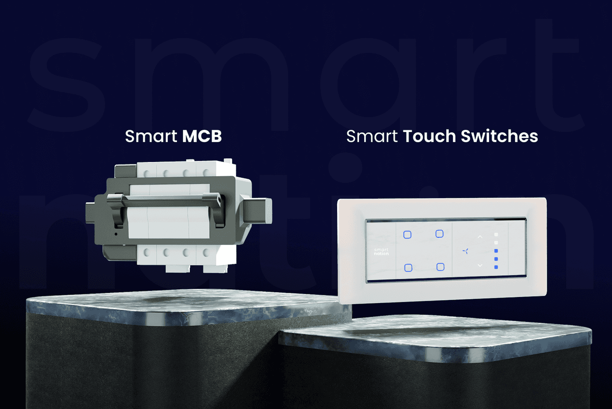 Smart home automation illustration